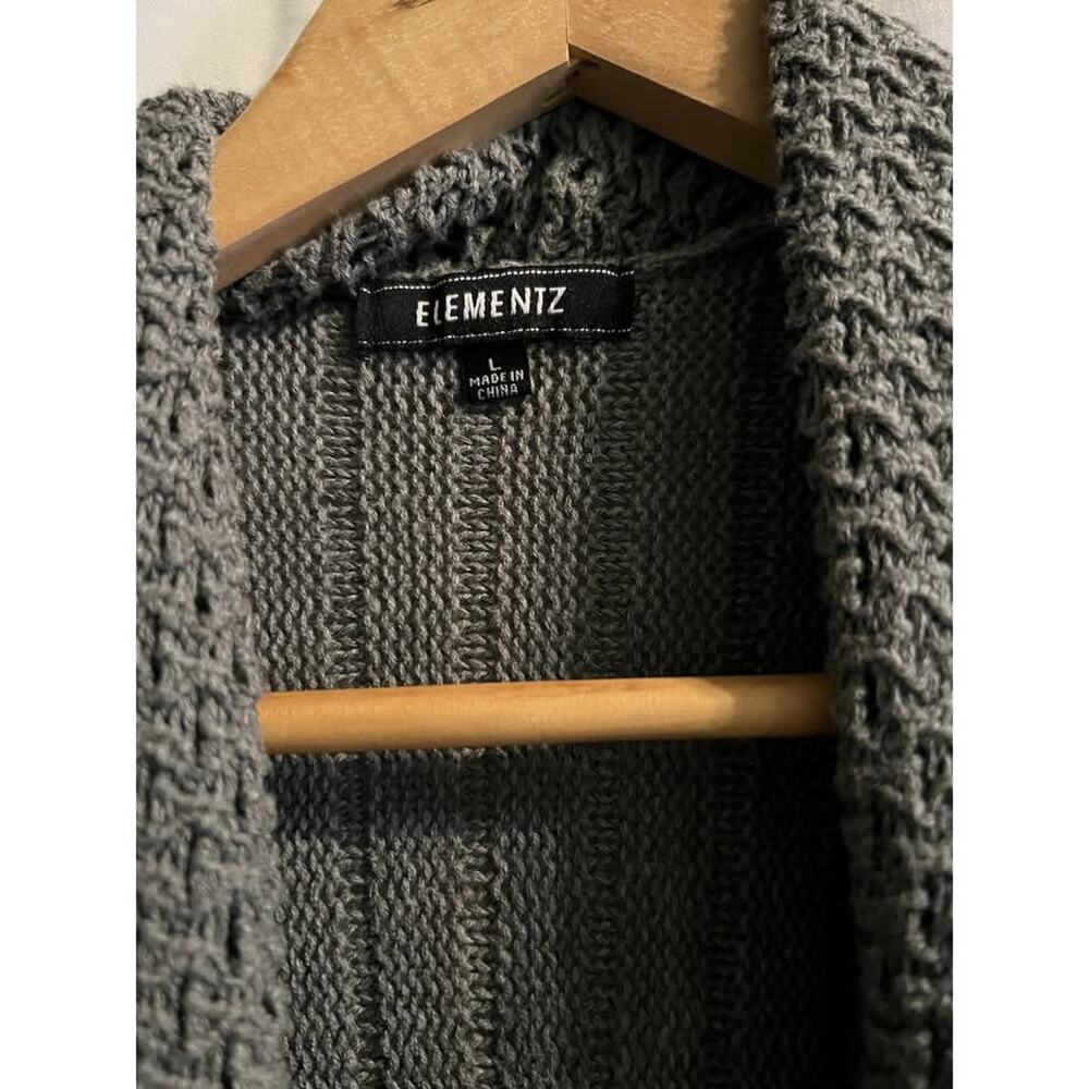 Bold Elements Large Open Front Cardigan Side Slit… - image 2